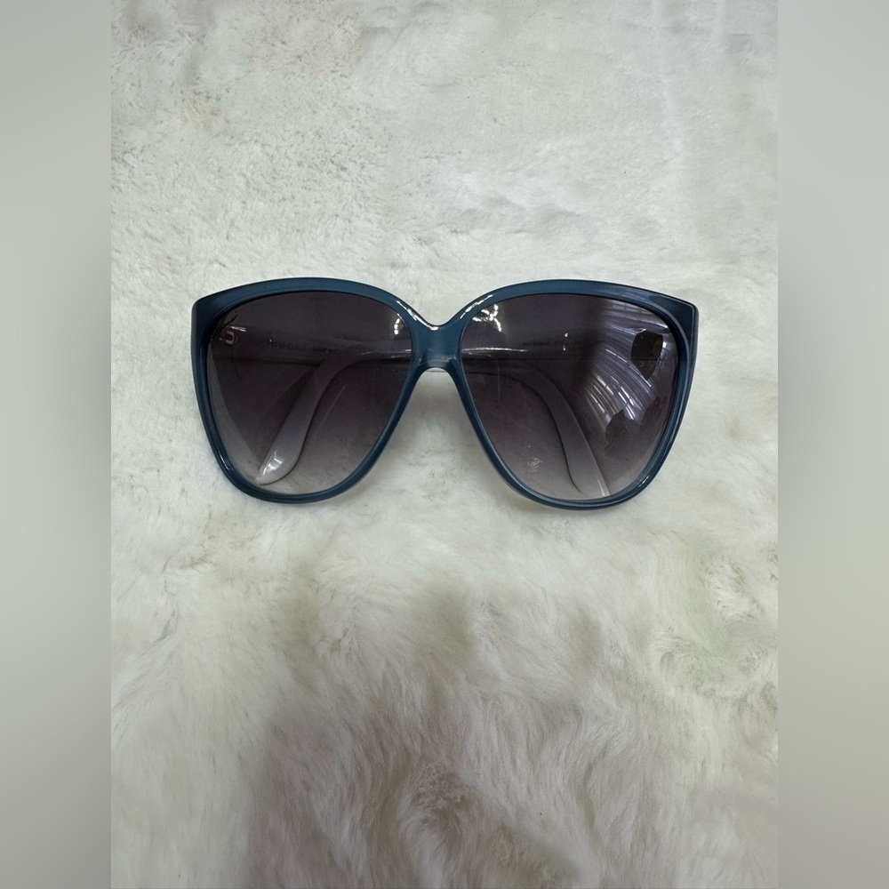 Gucci Dark Blue Oversized Sunglasses